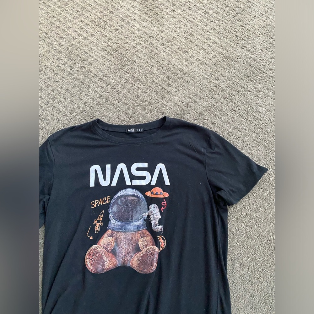 NASA, black ,used,SHEIN tee